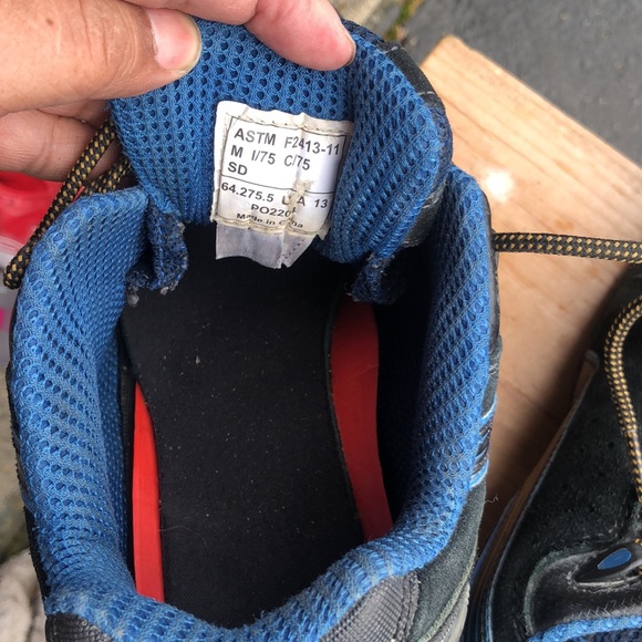 Puma ASTM F2413-11 Rio Low Mens Black/Blue Steel Toe Safety Work Shoes Size 13M - Picture 13 of 13